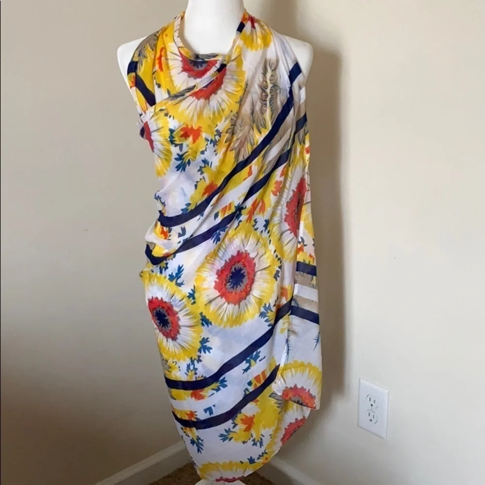 SARONG  Floral Print 100% Polyester 58” X 36”